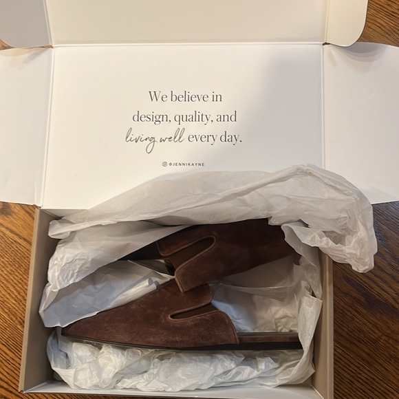 Jenni Kayne Suede Mule ~Espresso Brown 40 EU 10 NIB - Picture 15 of 16